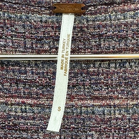 FREE PEOPLE Cap Sleeve Striped Sweater Vest - Small‎ - purple, red, blue - Picture 6 of 7